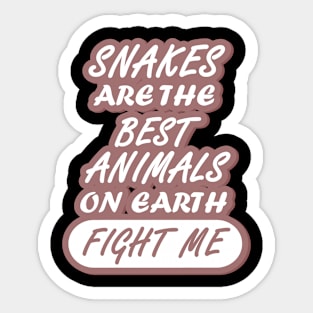 funny snakes saying women fearless animal Sticker